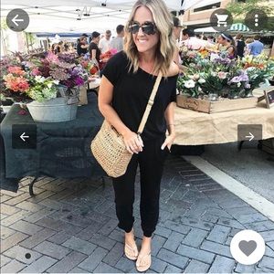 Off shoulder romper.